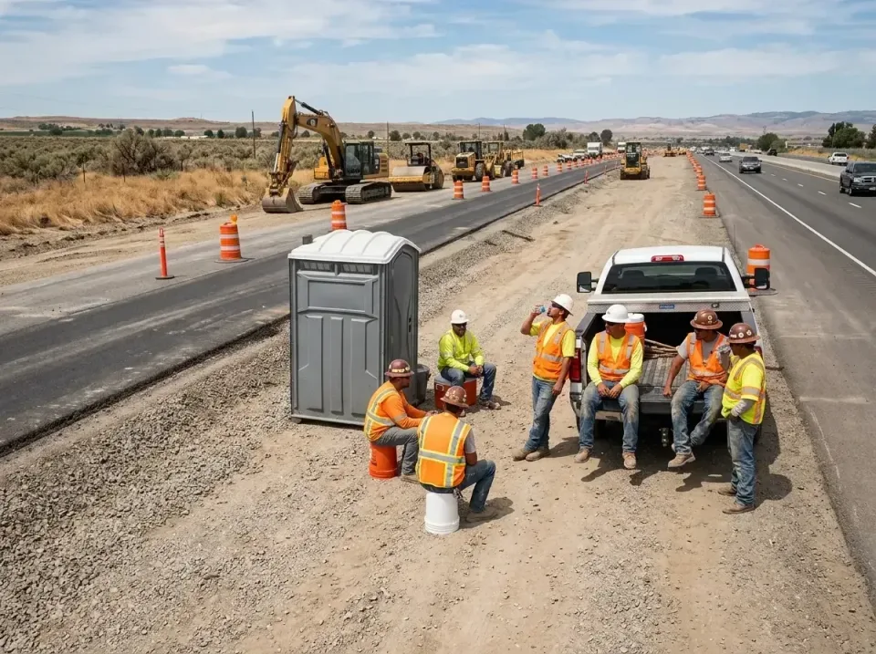 highway-road-construction-crew-007 — frequently asked questions, Porta Potty and Restroom Rentals in Broadlands, VA